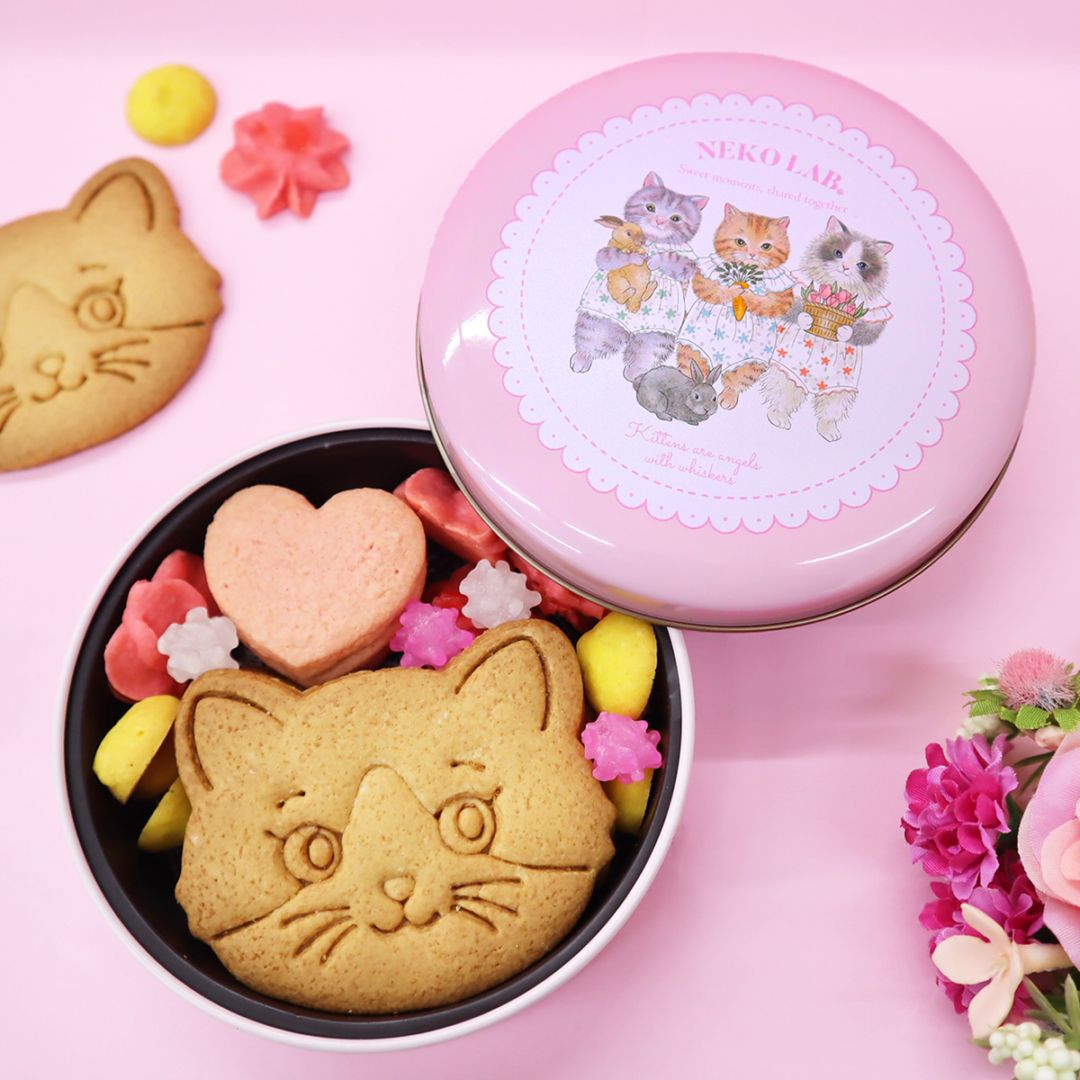 NEKOLABの代表商品 こねこクッキー缶
