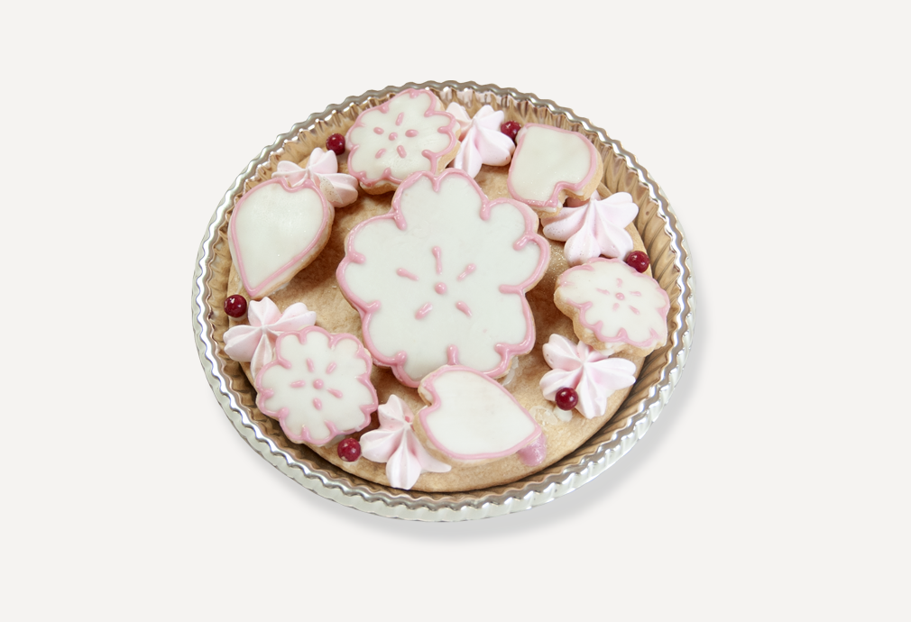 桜リースクッキー