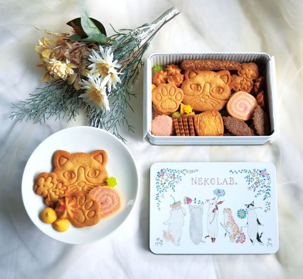 TOCORO COMUGIの代表商品 オハナにゃんこクッキー缶