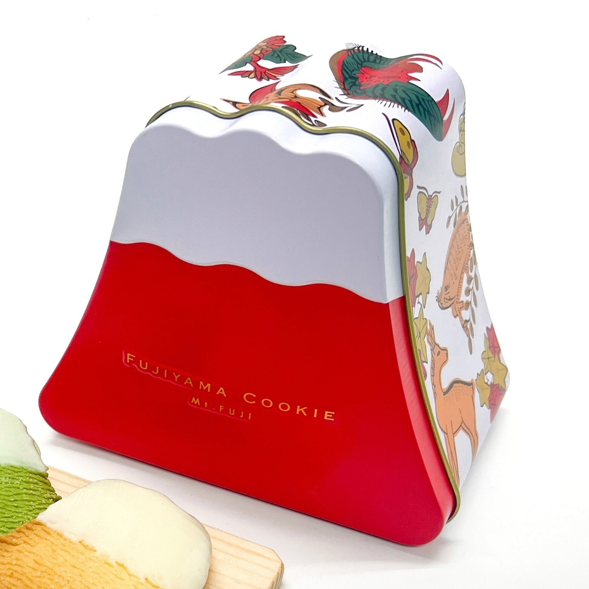 フジヤマクッキー 7枚入り 富士山缶（赤）