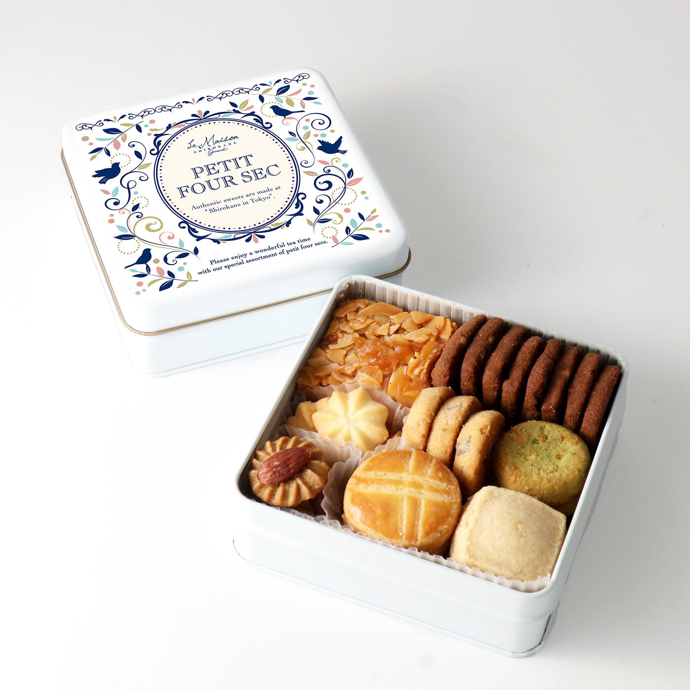 ラ・メゾン白金の代表商品 プティ フール セック缶