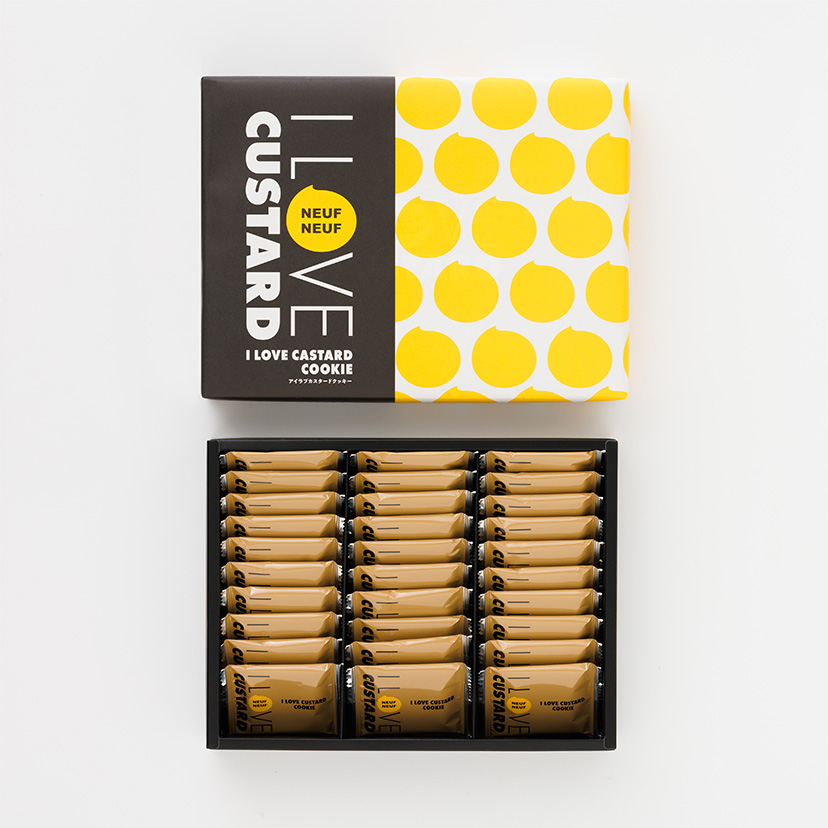 アイラブカスタード ヌフヌフの代表商品 アイラブカスタードクッキー30枚入 I LOVE CUSTARD