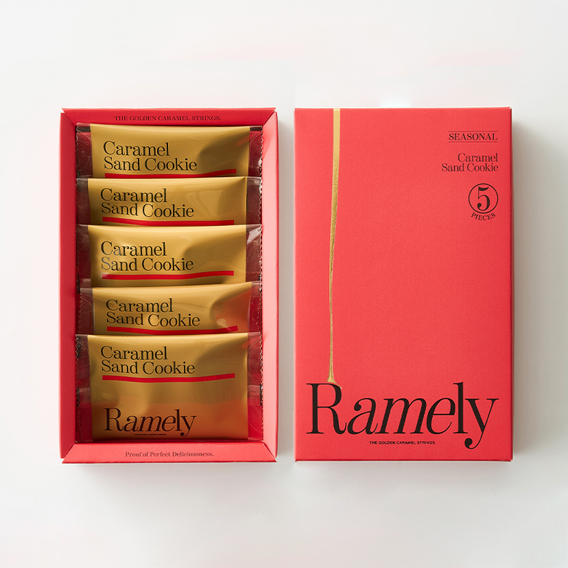ラメリーの代表商品 キャラメルサンドクッキー5個入