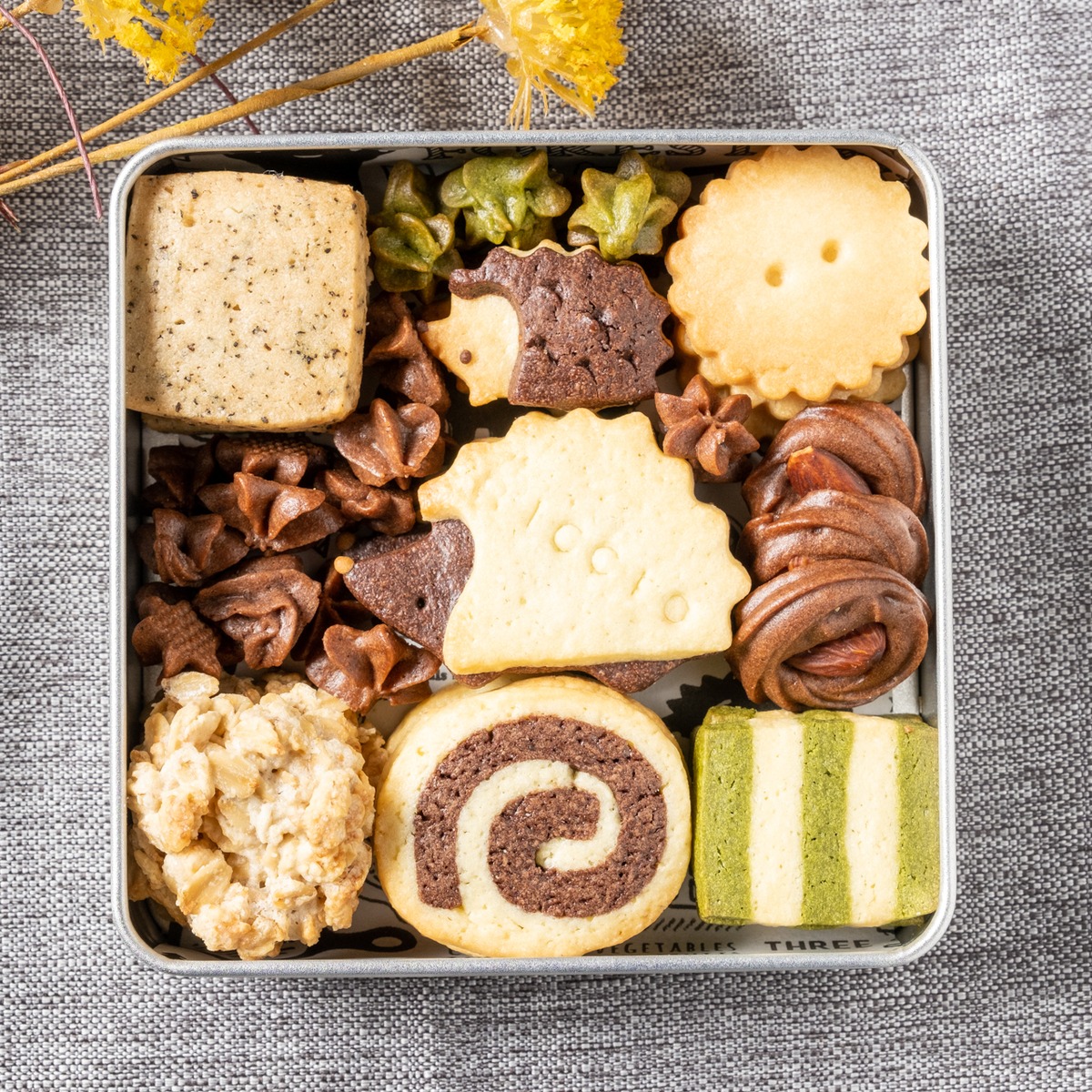 幸せを運ぶハリネズミクッキー缶⁂発酵バターと米油使用⁂