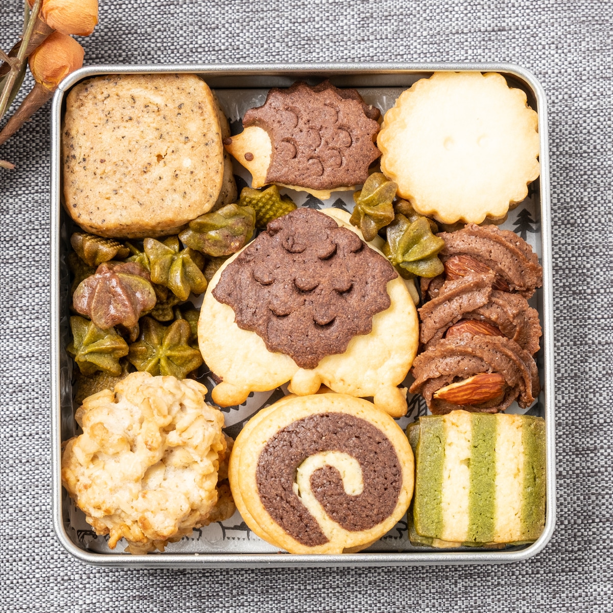 プリッとハリケツクッキー缶⁂発酵バターと米油使用⁂