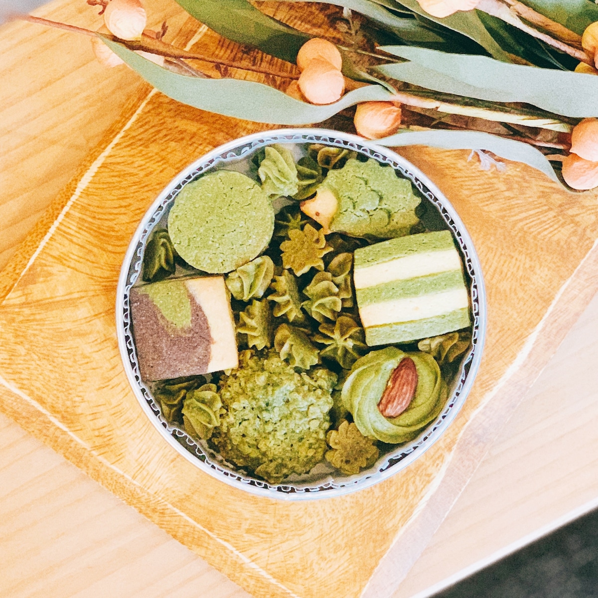 抹茶好きにはたまらない！抹茶尽くしハリネズミクッキー缶