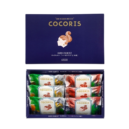 ココリスの代表商品 サンドクッキー詰合せ6個入