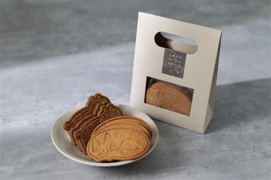 ufusweetsの代表商品 こむぎのおいしいおかし「くまときつねのサブレ 6枚入」