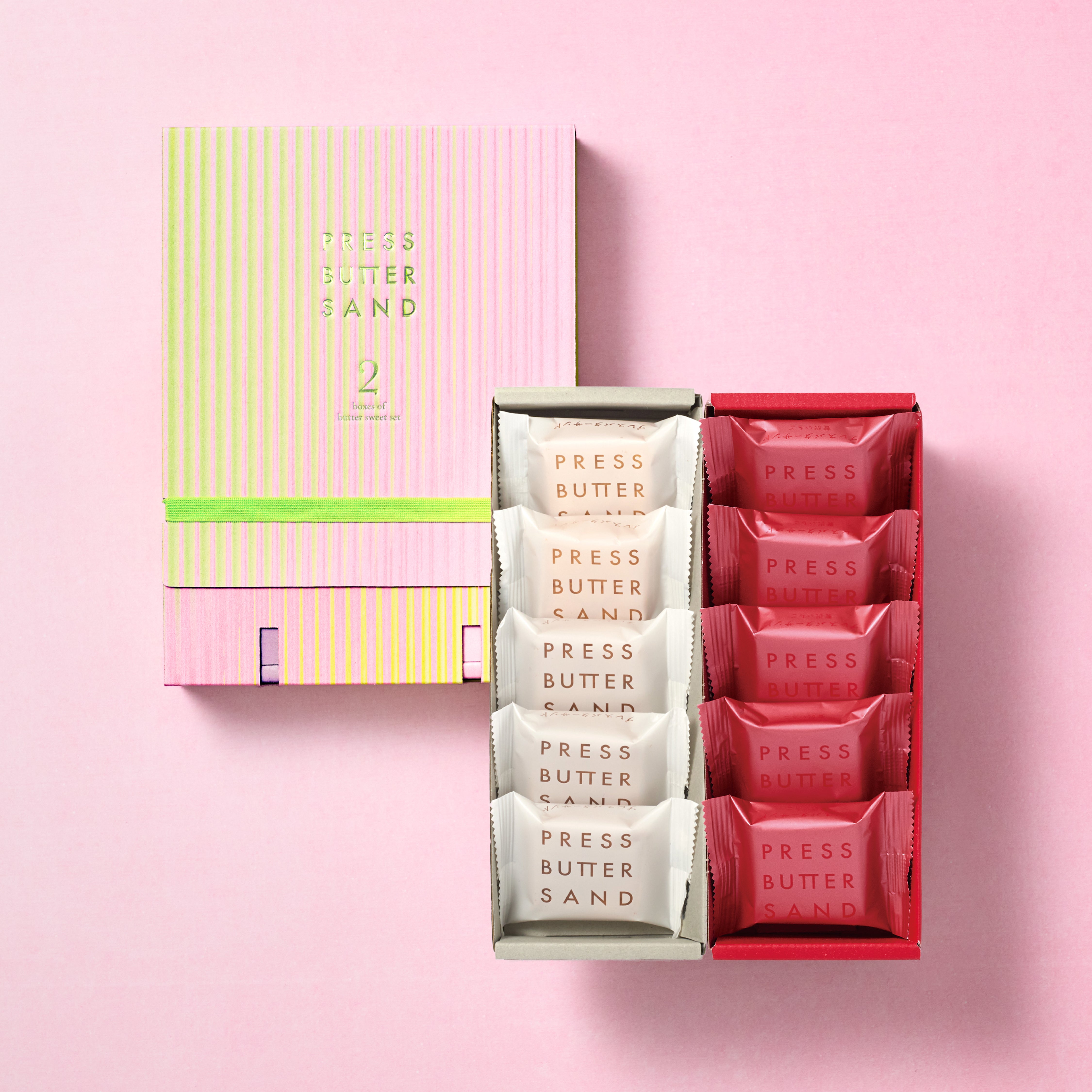 【季節限定デザイン】バターサンド2種セット贈り物〈贅沢いちご〉10個入