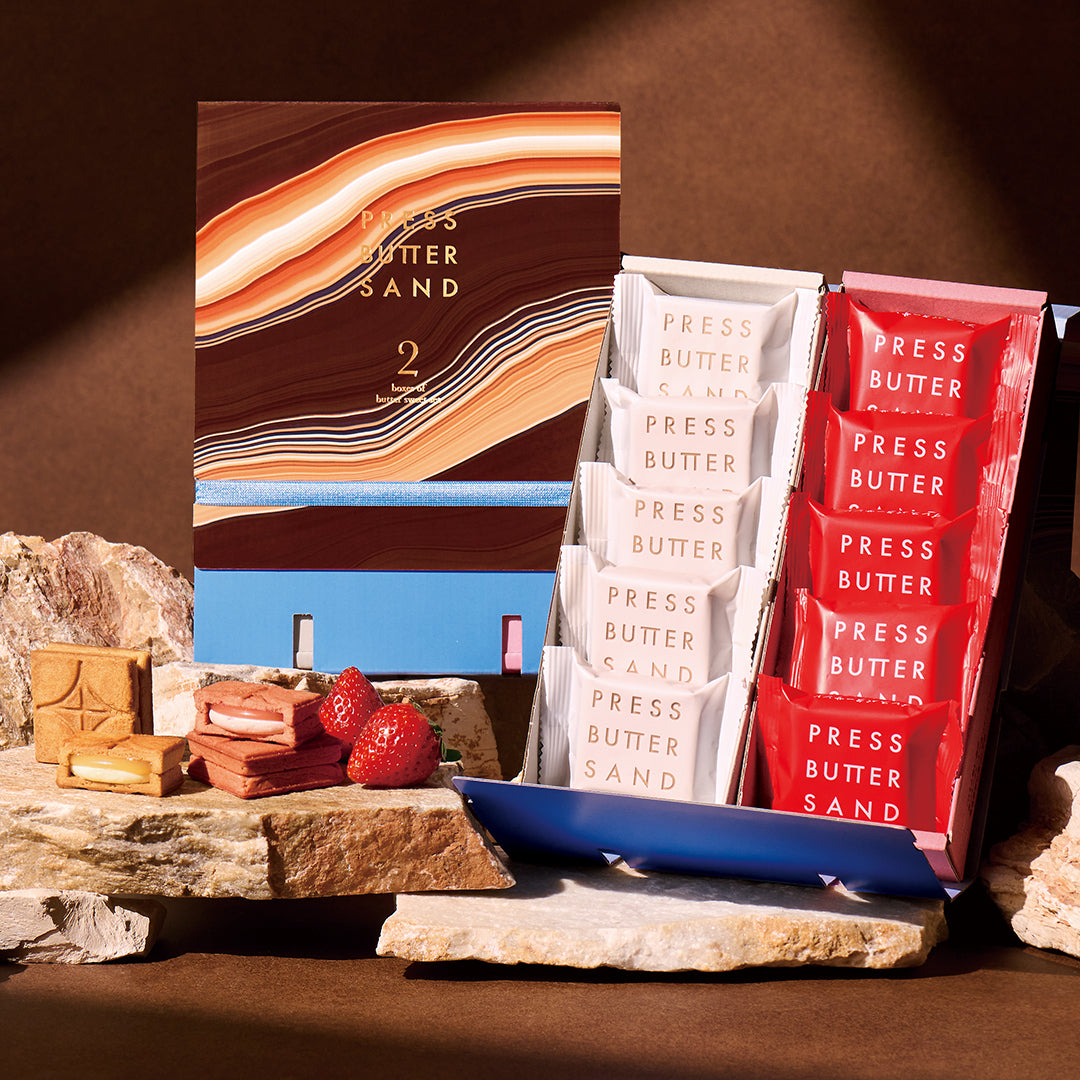 【季節限定デザイン】バターサンド2種セット贈り物〈あまおう苺〉10個入