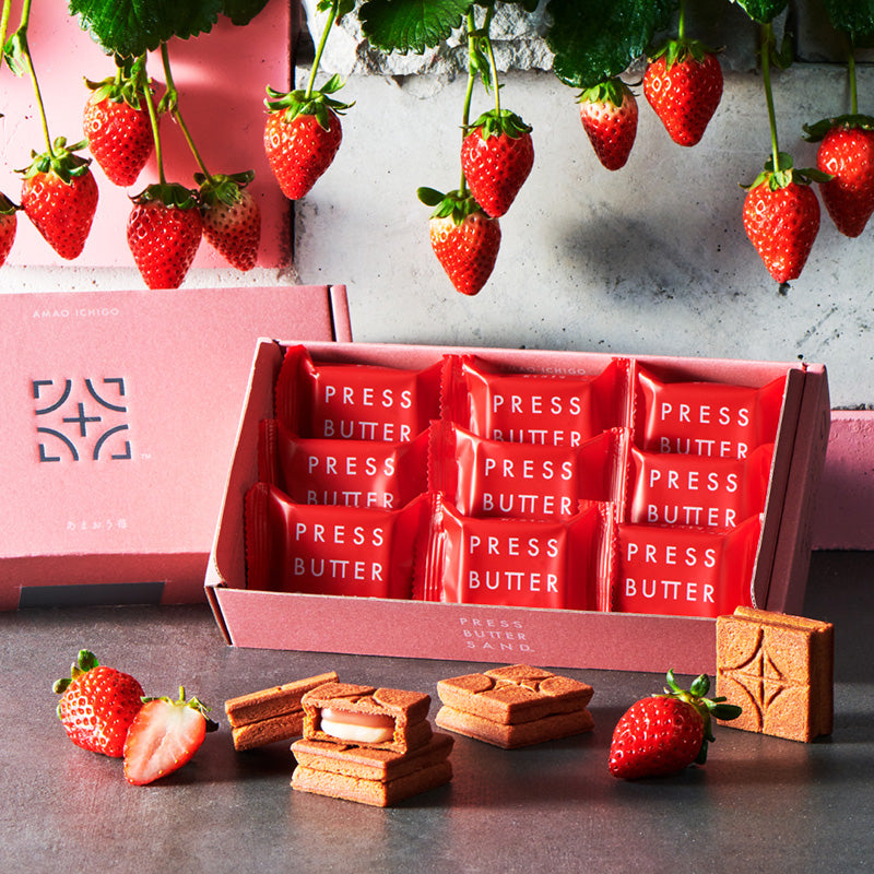 バターサンド〈あまおう苺〉9個入