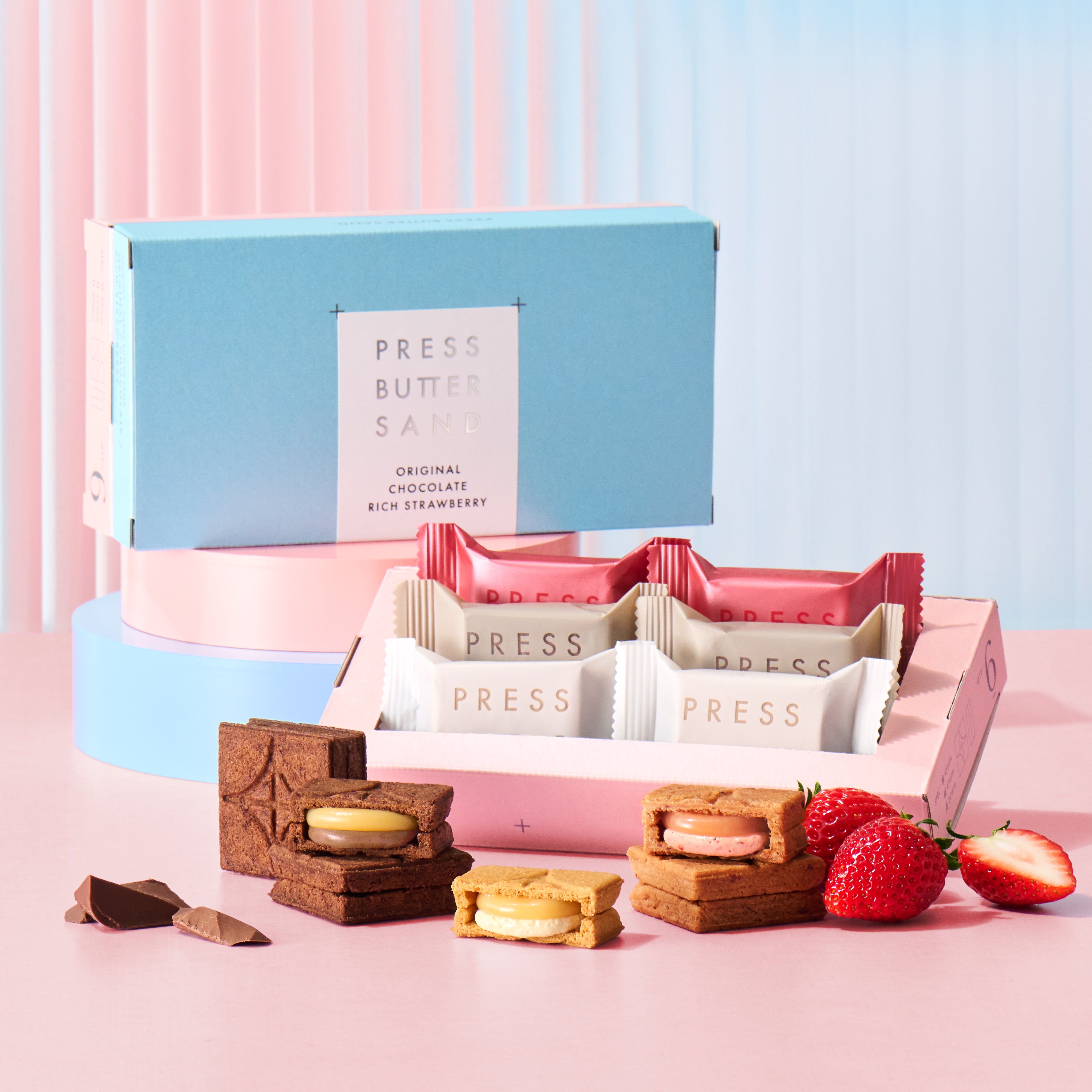 バターサンド食べ比べセット〈贅沢いちご〉6個入 限定パッケージ